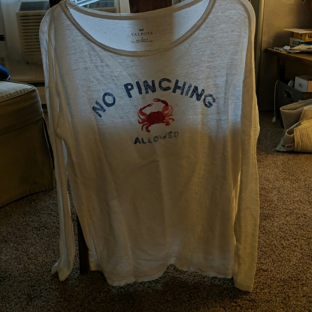 Talbots M linen long sleeve